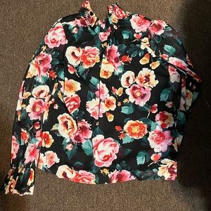 Long Sleeve Flowered Shirt